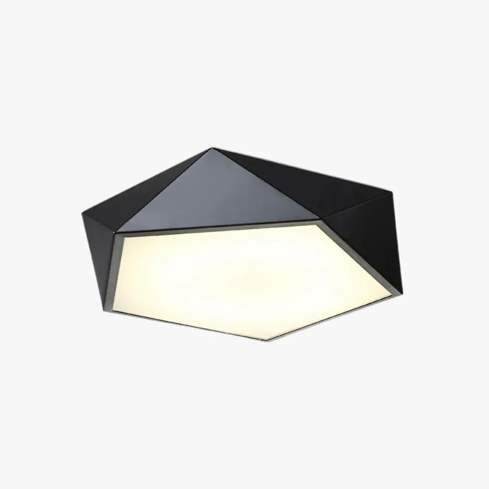 Pentagonal Geometric Minimalist Ceiling Light for Modern Rooms - Rebooters