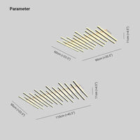 Wavy Slim Tube Modern Ceiling Light for Living Spaces - Rebooters