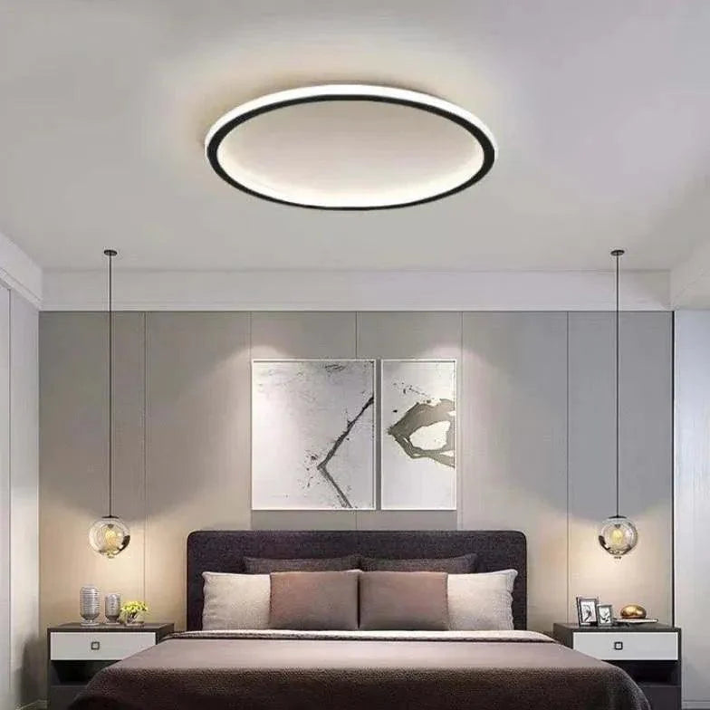 Ring Modern Living Room Flush Ceiling Lights Dimmable Design - Rebooters