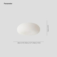 White Round Ceiling Light for Living Room - Quinn Style - Rebooters