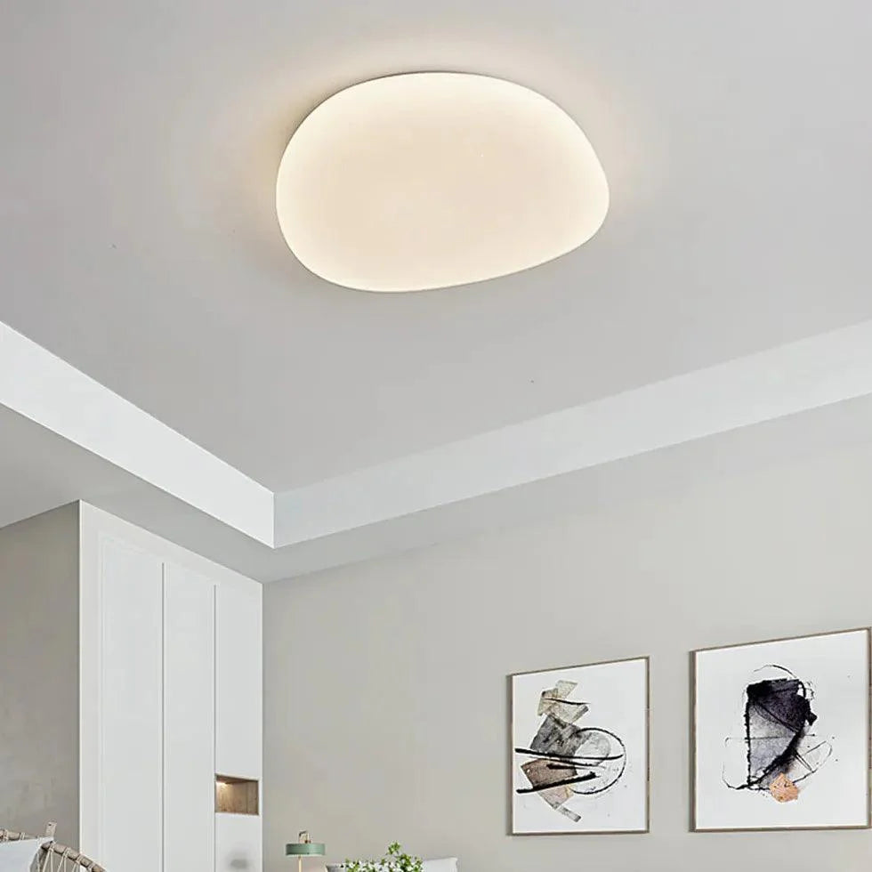 Irregular For Bedroom White Flush Ceiling Lights Design - Rebooters