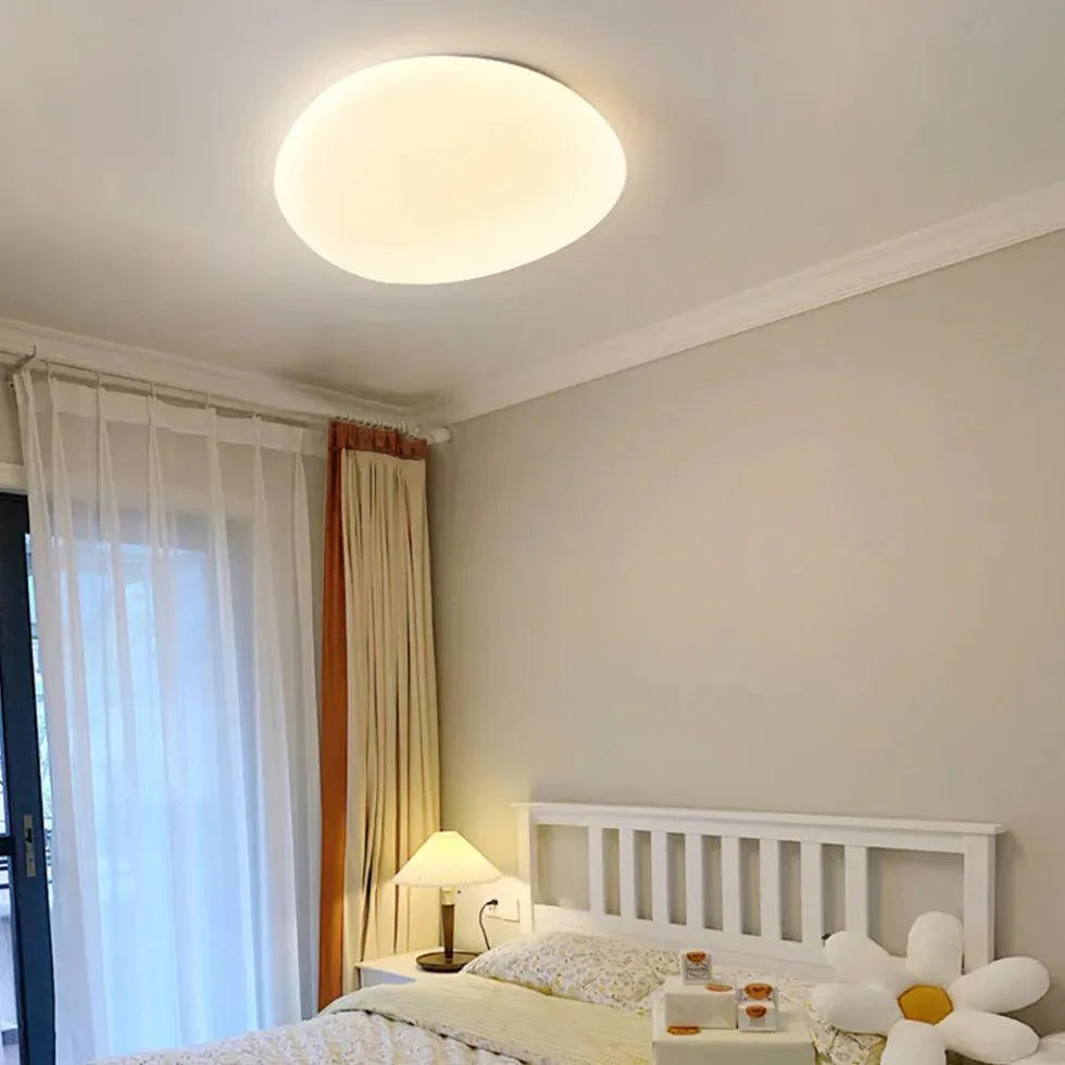 Irregular For Bedroom White Flush Ceiling Lights Design - Rebooters