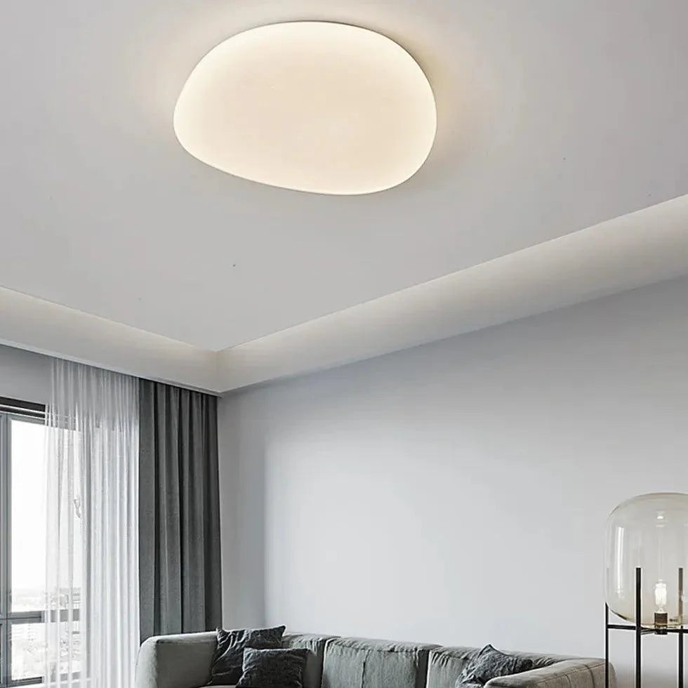 Irregular For Bedroom White Flush Ceiling Lights Design - Rebooters