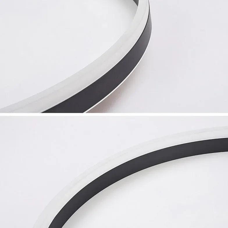 Black Minimalist Round Ceiling Light for Bedroom Fixture - Rebooters