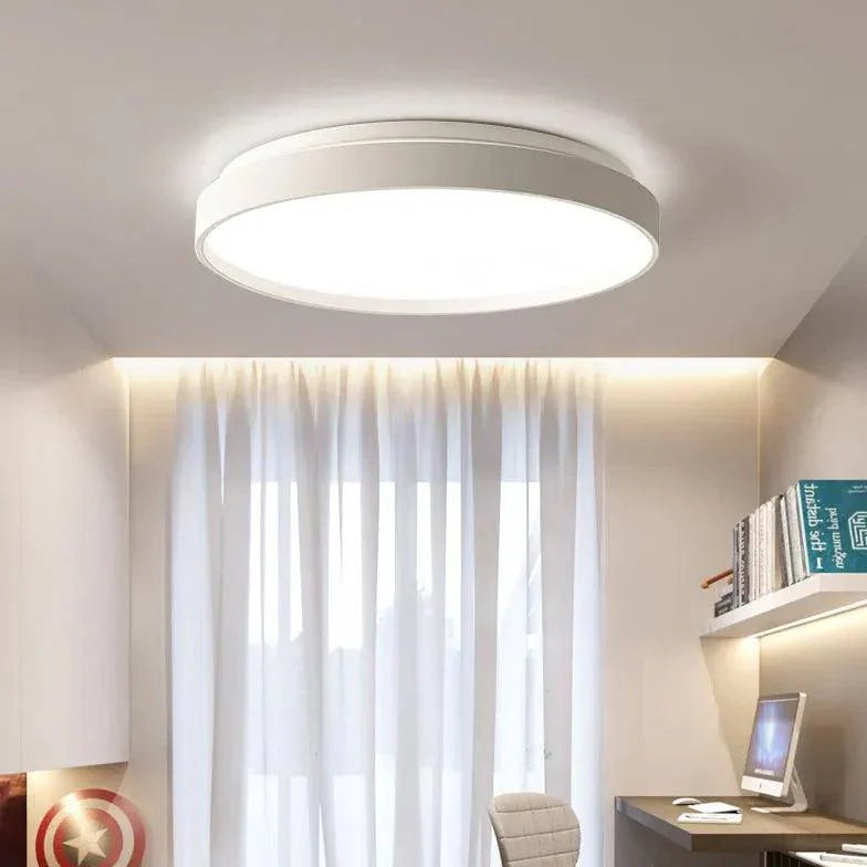 Flat Circular Shape Bedroom Flush Ceiling Lights Fixture - Rebooters