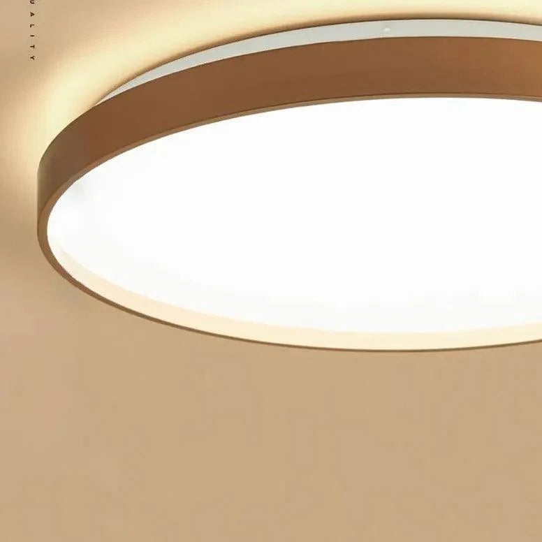 Flat Circular Shape Bedroom Flush Ceiling Lights Fixture - Rebooters