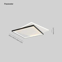 Black and White Dual-Tone Square Ceiling Light Fixture - Rebooters