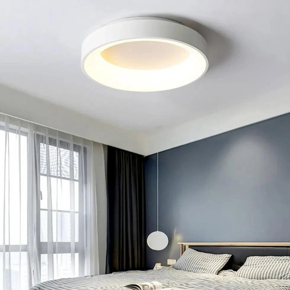 Recessed Round Bedroom Flush Ceiling Lights for Modern Homes - Rebooters