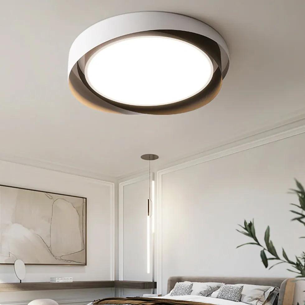 Dual-Tone Round Stylish Ceiling Light for Bedroom Decor - Rebooters