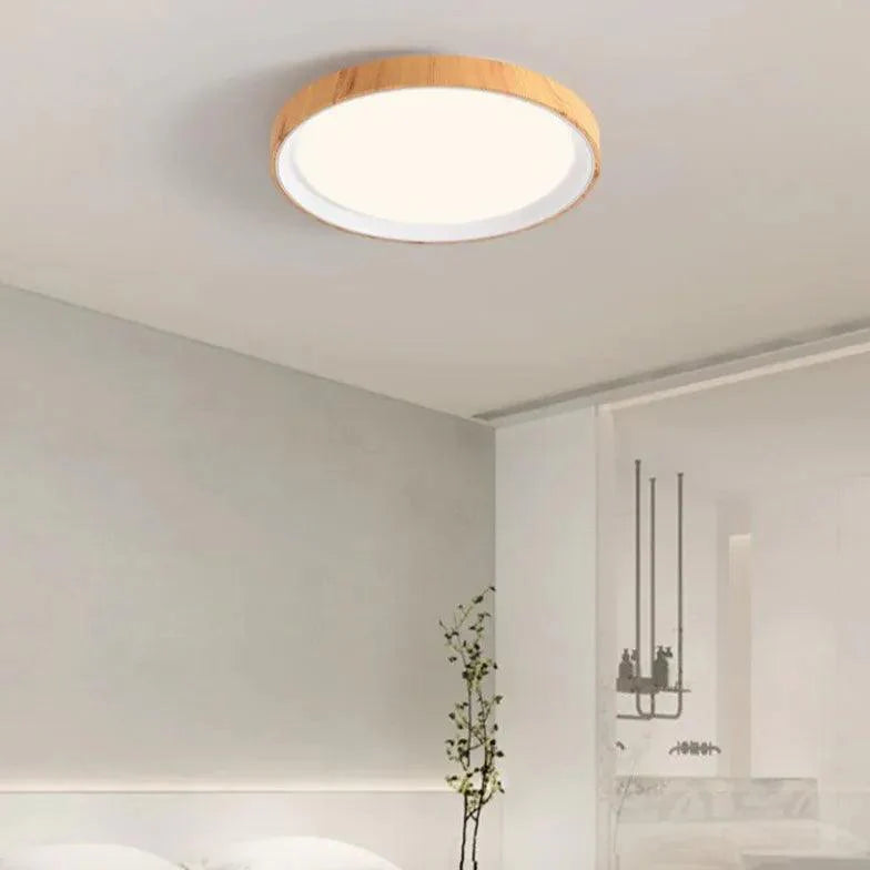 Round Minimalist Ceiling Light for Bedroom Flush Mount - Rebooters