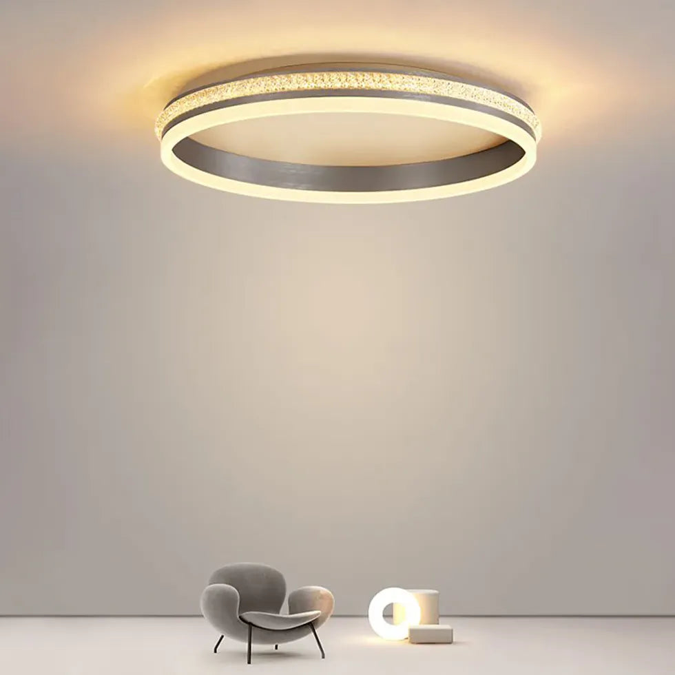 Dual-Tone Round LED Ceiling Light for Hallway Fixture - Rebooters