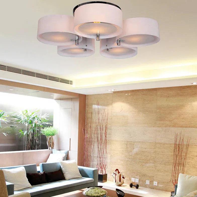 Round Petals LED Modern Flush Ceiling Lights for Home Decor - Rebooters