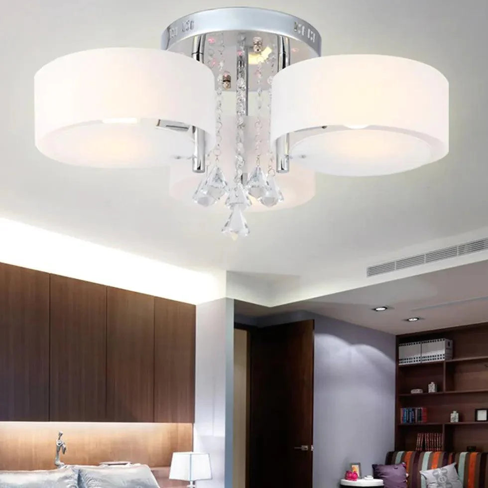 Round Petals LED Modern Flush Ceiling Lights for Indoor Use - Rebooters