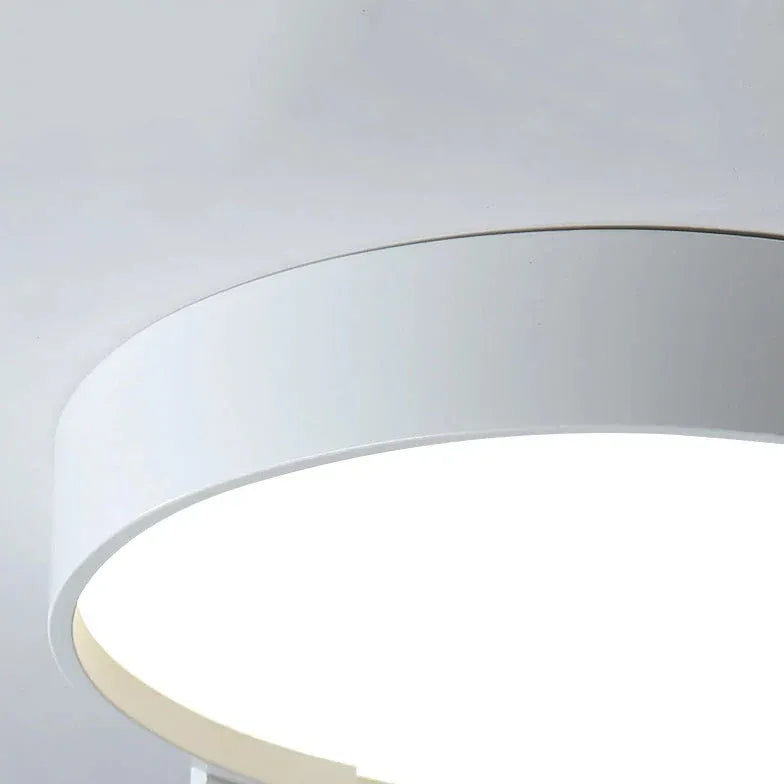 Notched Round Minimalist Ceiling Light for Modern Spaces - Rebooters