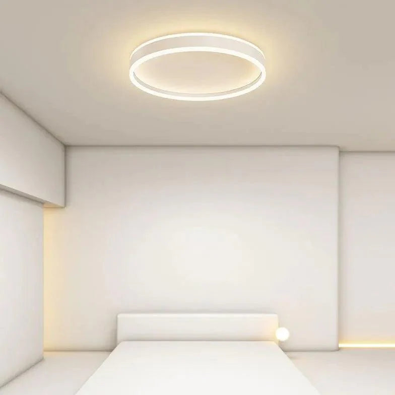 Round Indirect LED Ceiling Light for Bedroom Flush Mount - Rebooters