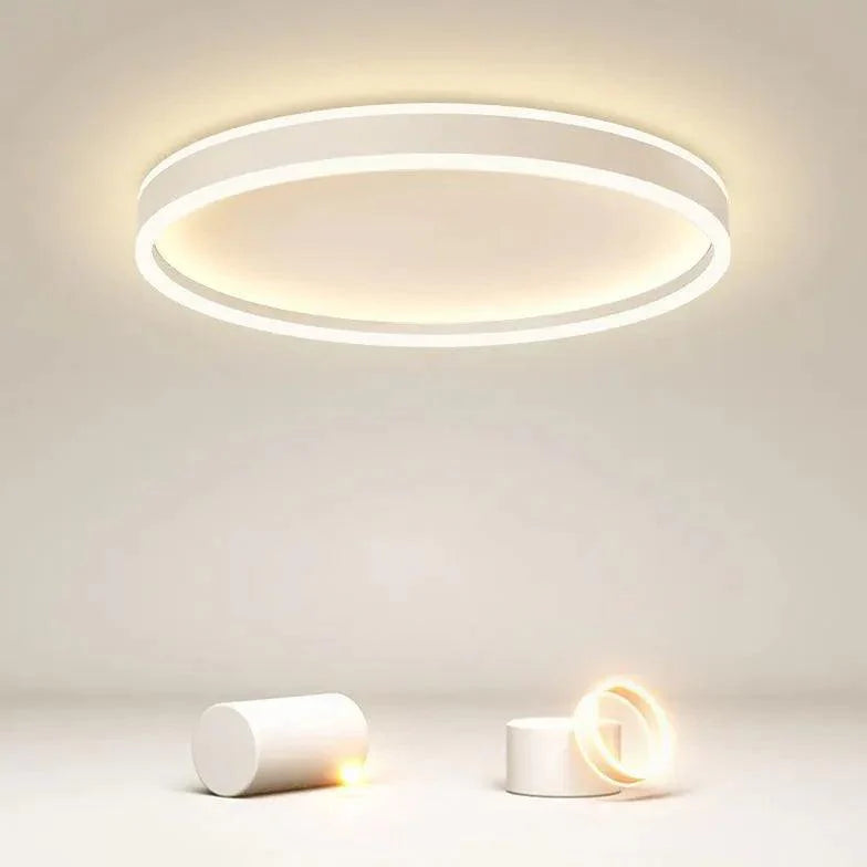 Round Indirect LED Ceiling Light for Bedroom Flush Mount - Rebooters