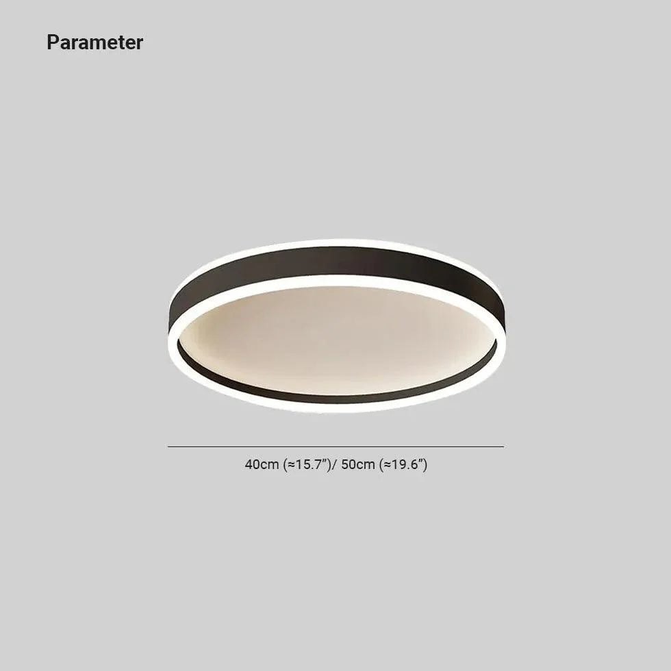 Round Indirect LED Ceiling Light for Bedroom Flush Mount - Rebooters