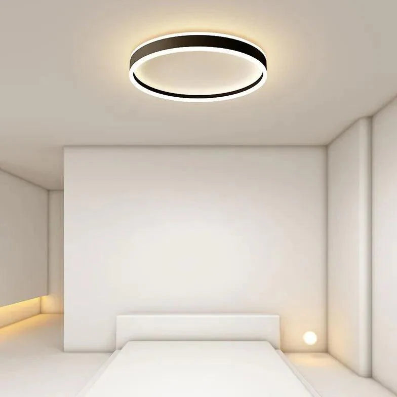 Round Indirect LED Ceiling Light for Bedroom Flush Mount - Rebooters