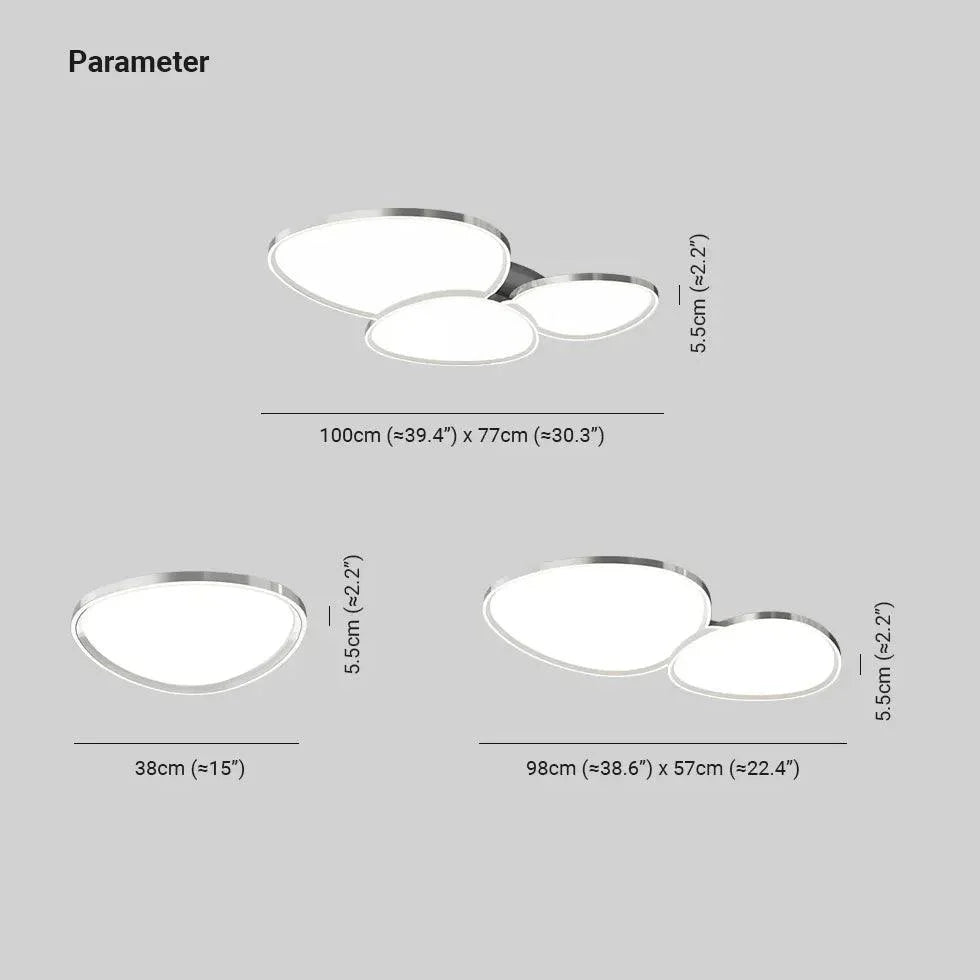 Streamlined Tri-Edge Modern Minimalist Ceiling Light Fixture - Rebooters