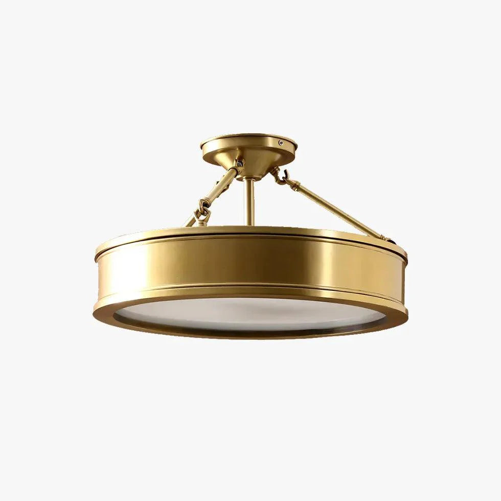 Metal Disc-Style Gold Vintage Ceiling Light for Home Decor - Rebooters