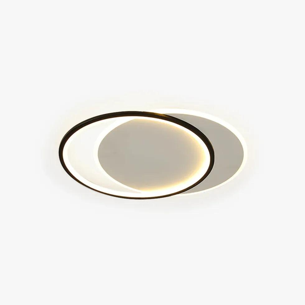 Dual Interlocking Ring LED Ceiling Light for Modern Homes - Rebooters