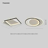 Dual Interlocking Ring LED Ceiling Light for Modern Homes - Rebooters