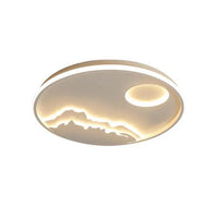 Round Landscape Ceiling Light for Living Room Fixture - Rebooters