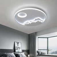 Round Landscape Ceiling Light for Living Room Fixture - Rebooters