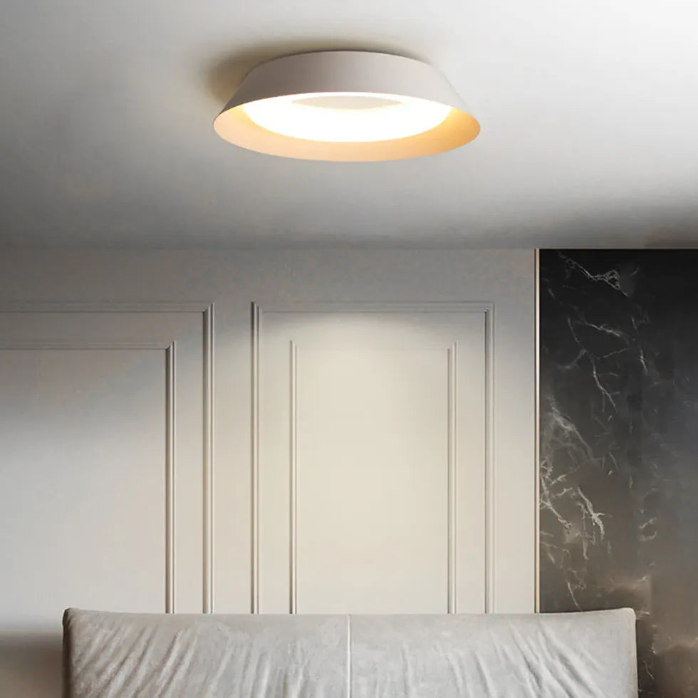 Dual-Tone Round Minimalist Ceiling Light for Modern Spaces - Rebooters