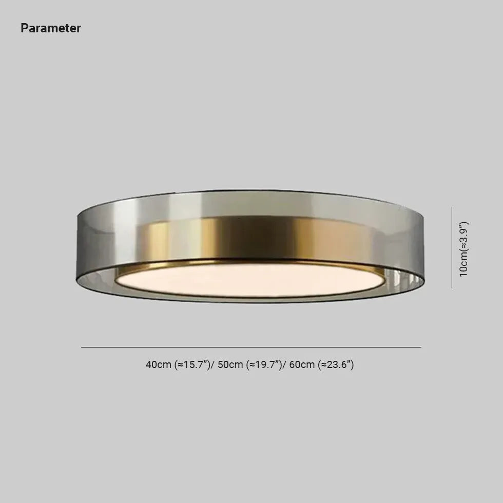 Double-Layer Frame Round PVC Ceiling Light for Home Decor - Rebooters