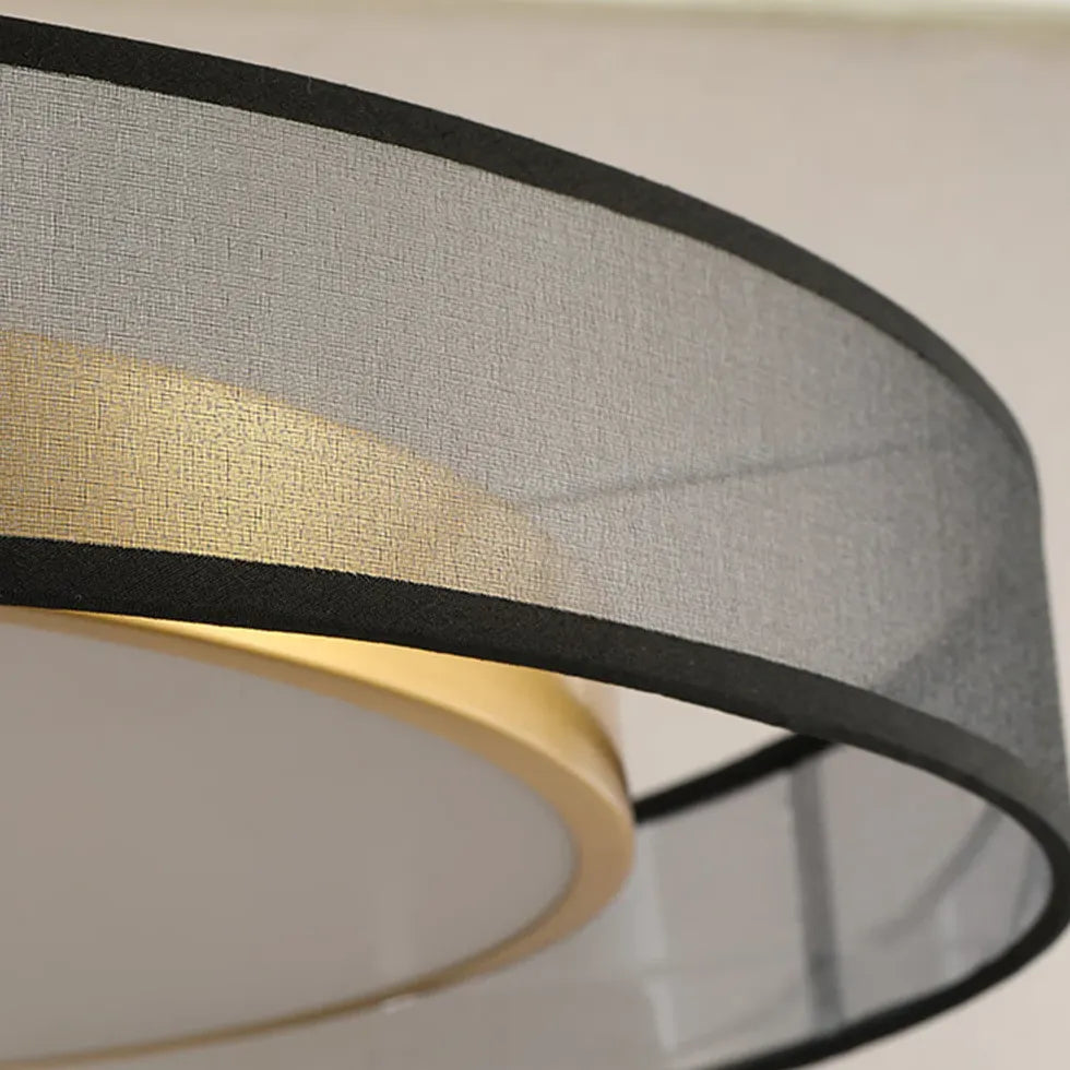 Double-Layer Frame Round PVC Ceiling Light for Home Decor - Rebooters