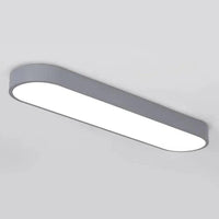 Long Oval Black and White LED Ceiling Light for Home Use - Rebooters