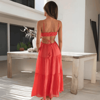 Stylish Mya Women's Maxi Dress with Flowy Tiered Design - Rebooters -Women's Dresses