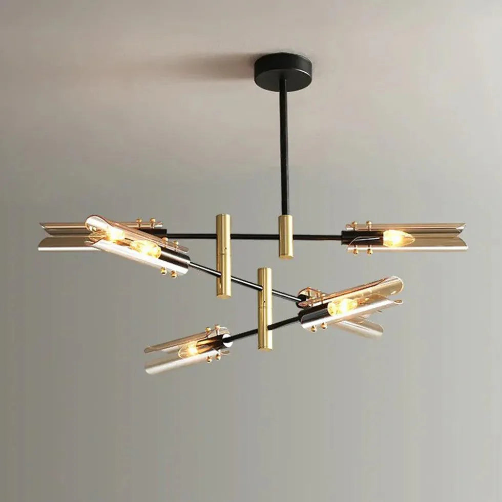 Black Gold Irregular Design Bedroom Pendant Light Fixture - Rebooters