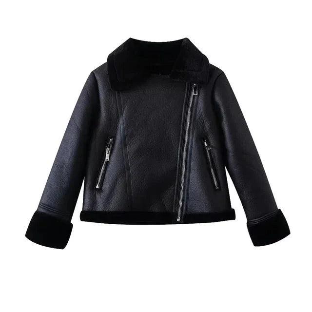 Womens Luxurious Shearling Jacket for Ultimate Warmth - Rebooters