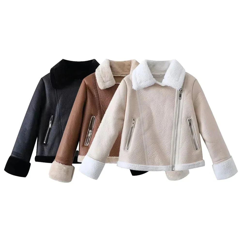 Womens Luxurious Shearling Jacket for Ultimate Warmth - Rebooters