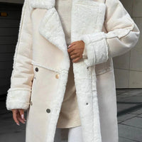 Womens Luxurious Shearling-Lined Coat for Ultimate Comfort - Rebooters