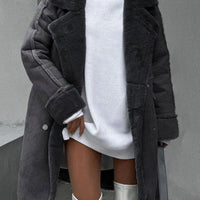 Womens Luxurious Shearling-Lined Coat for Ultimate Comfort - Rebooters