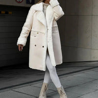 Womens Luxurious Shearling-Lined Coat for Ultimate Comfort - Rebooters