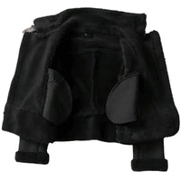 Womens Luxurious Shearling Suede Jacket for Effortless Style - Rebooters