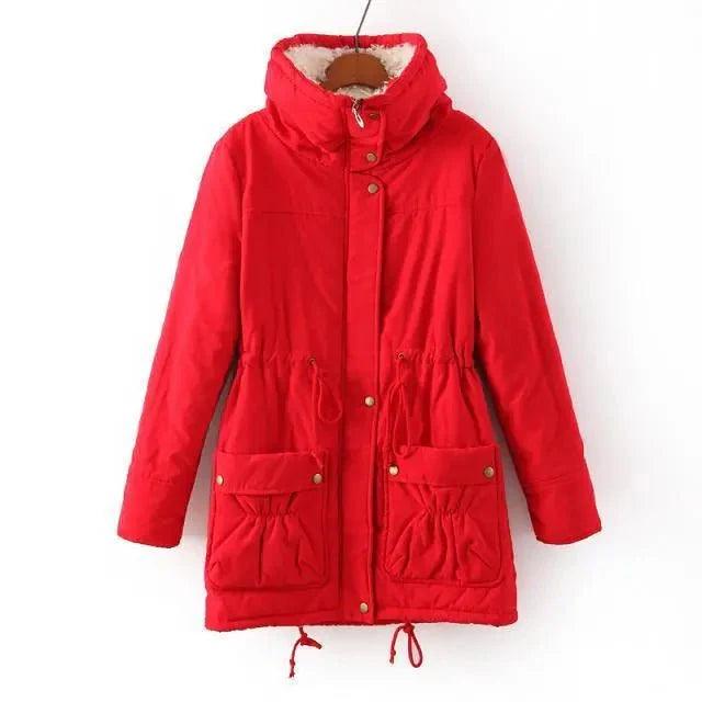 Womens Cozy Sherpa-Lined Hooded Parka for Ultimate Warmth - Rebooters