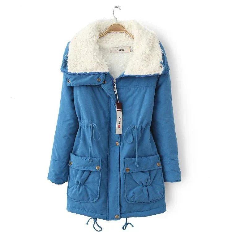 Womens Cozy Sherpa-Lined Hooded Parka for Ultimate Warmth - Rebooters