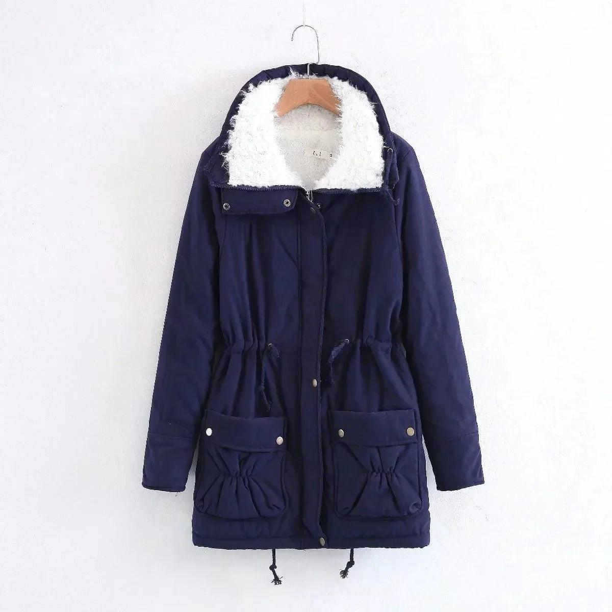 Womens Cozy Sherpa-Lined Hooded Parka for Ultimate Warmth - Rebooters