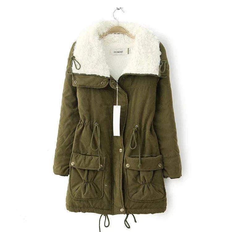 Womens Cozy Sherpa-Lined Hooded Parka for Ultimate Warmth - Rebooters