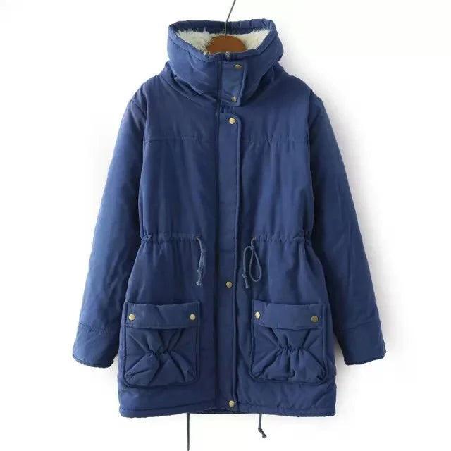 Womens Cozy Sherpa-Lined Hooded Parka for Ultimate Warmth - Rebooters