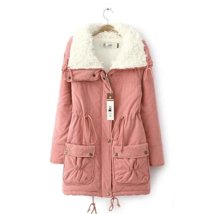 Womens Cozy Sherpa-Lined Hooded Parka for Ultimate Warmth - Rebooters