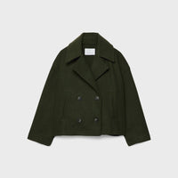 Womens Chic Short Double-Breasted Jacket for Effortless Style - Rebooters
