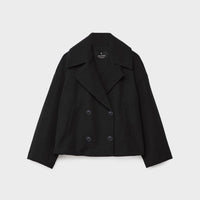 Womens Chic Short Double-Breasted Jacket for Effortless Style - Rebooters