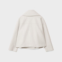 Womens Chic Short Double-Breasted Jacket for Effortless Style - Rebooters