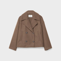 Womens Chic Short Double-Breasted Jacket for Effortless Style - Rebooters